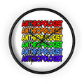 Rainbow Anthropologist - Wall Clock