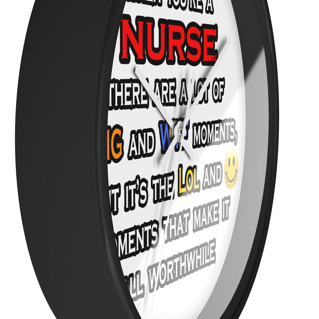 Nurse ... OMG WTF LOL - Wall Clock