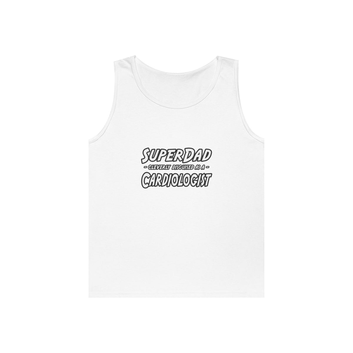 SuperDad...Cardiologist - Unisex Heavy Cotton Tank Top
