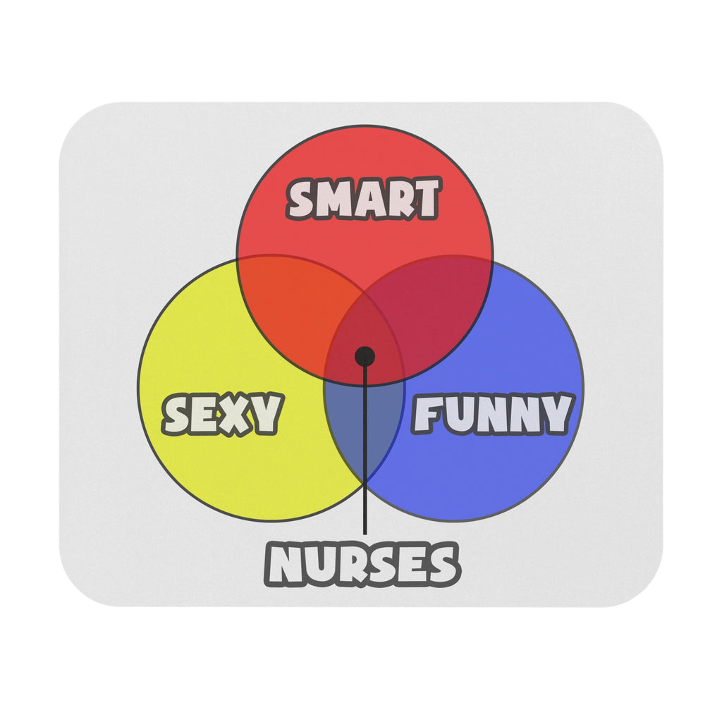 Venn Diagram .. Nurses - Mouse Pad (Rectangle)