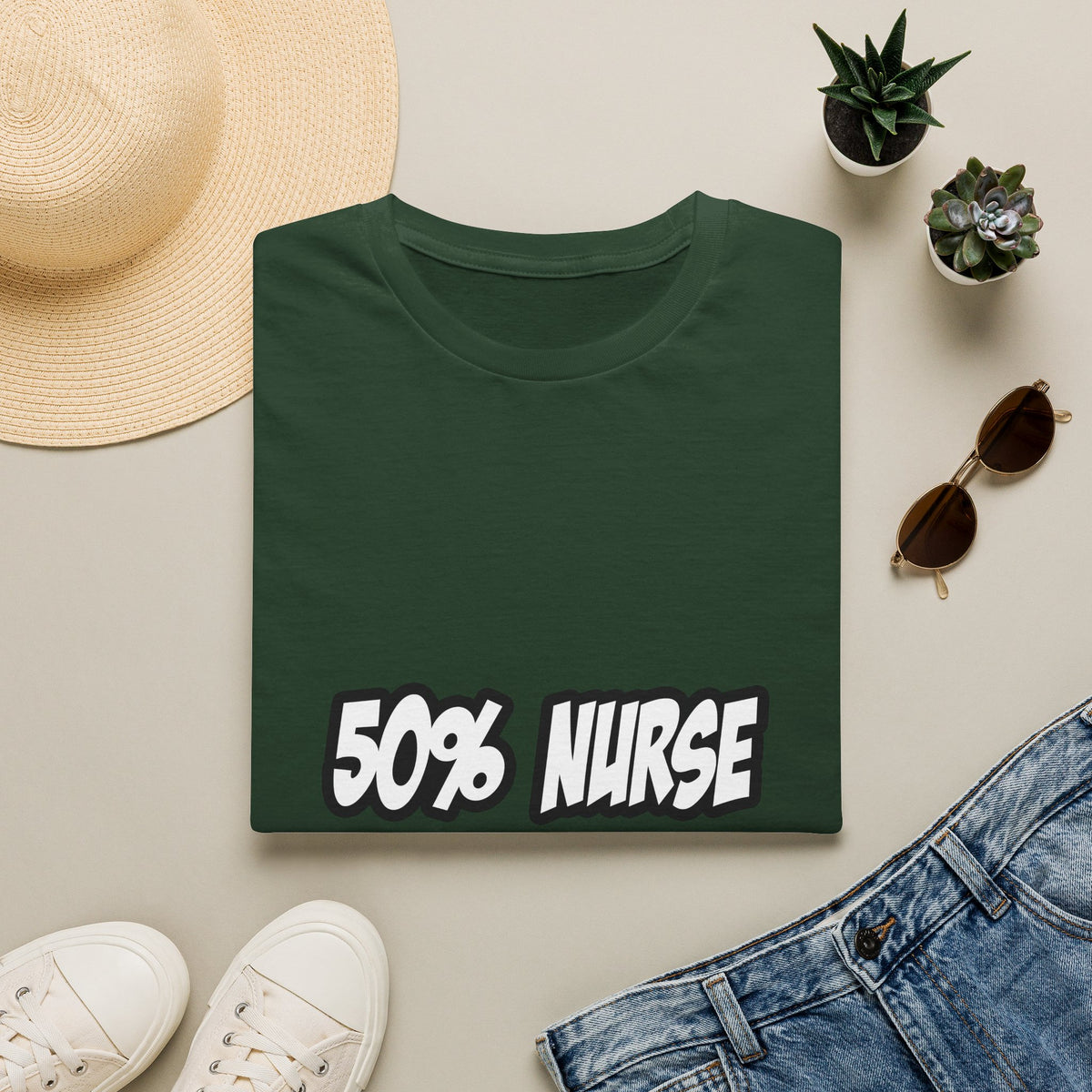 Half Nurse...Half Superhero - Unisex Softstyle T-Shirt