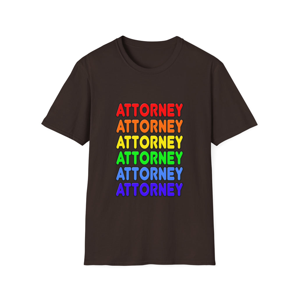 Rainbow Attorney - Unisex Softstyle T-Shirt