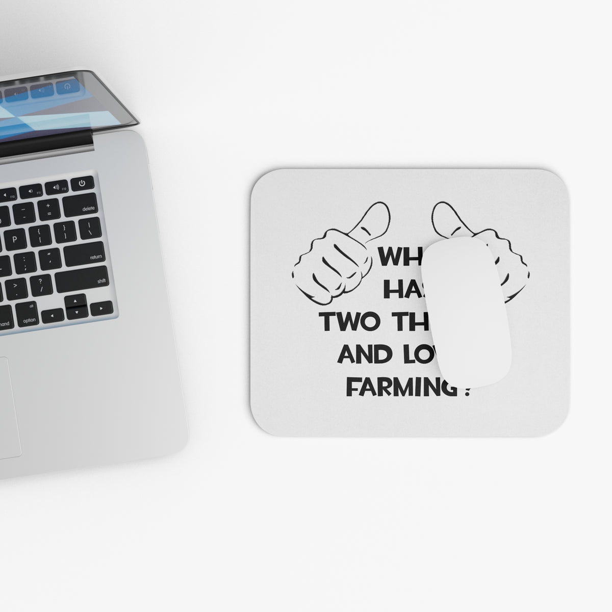 Two Thumbs and Loves Farming - Mouse Pad (Rectangle)