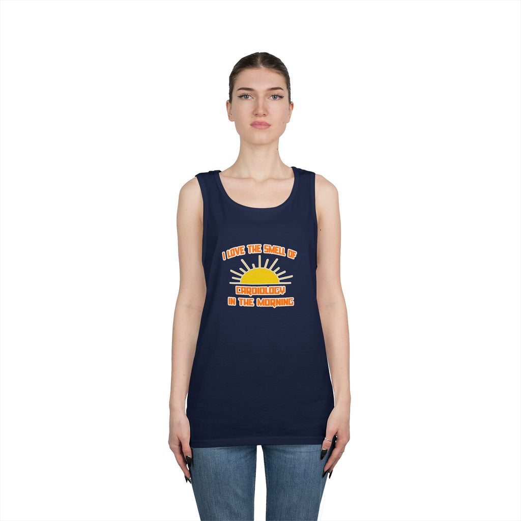 Smell of Cardiology in the Morning - Unisex Heavy Cotton Tank Top