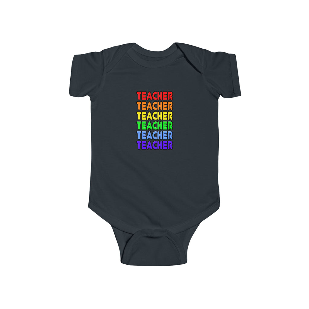 Rainbow Teacher - Infant Fine Jersey Bodysuit