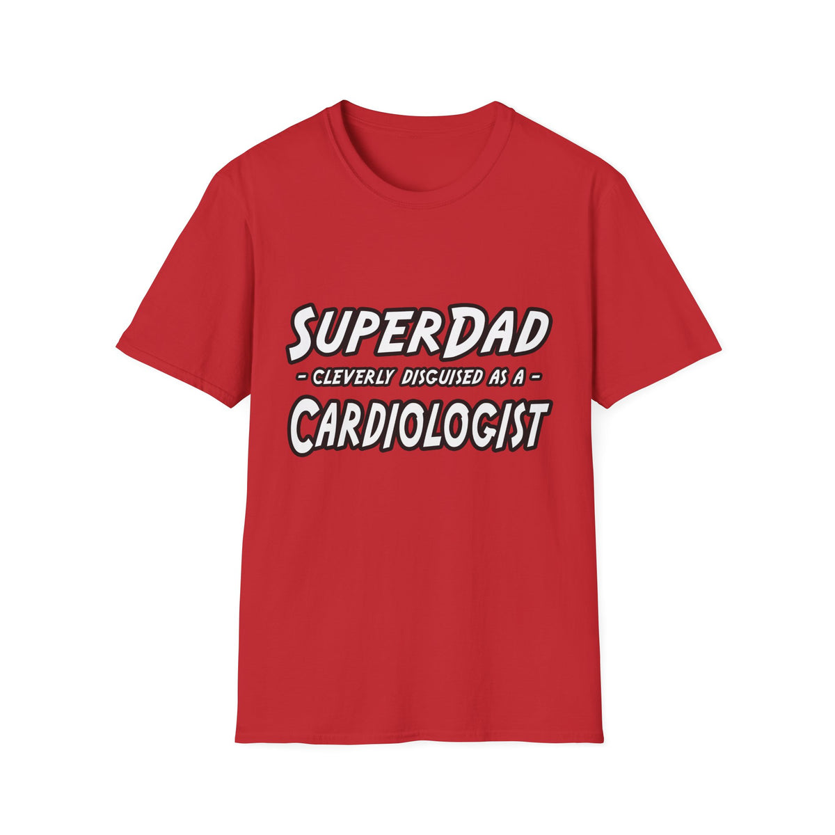 SuperDad...Cardiologist - Unisex Softstyle T-Shirt