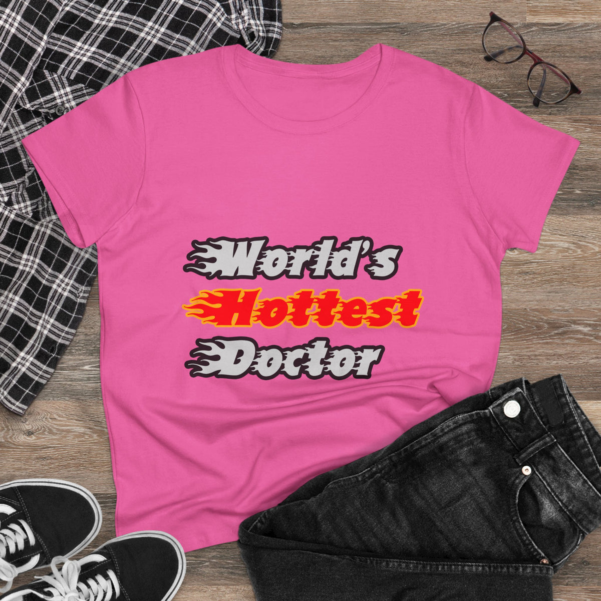 World's Hottest Doctor - Women's Midweight Cotton Tee