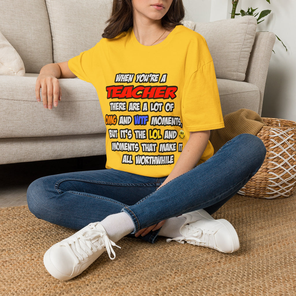 Teacher .. OMG WTF LOL - Unisex Softstyle T-Shirt
