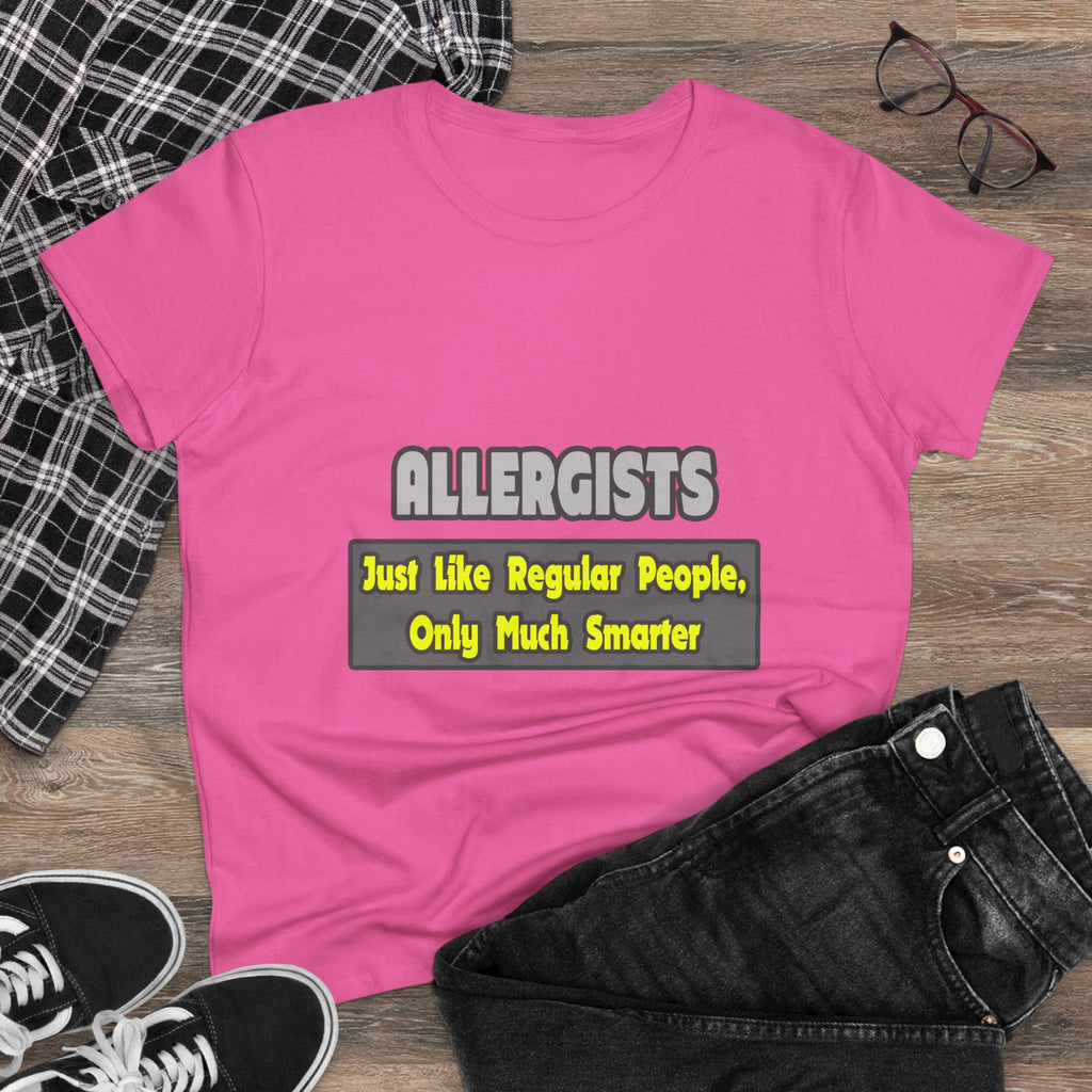 Allergists .. Smarter - Women's Midweight Cotton Tee