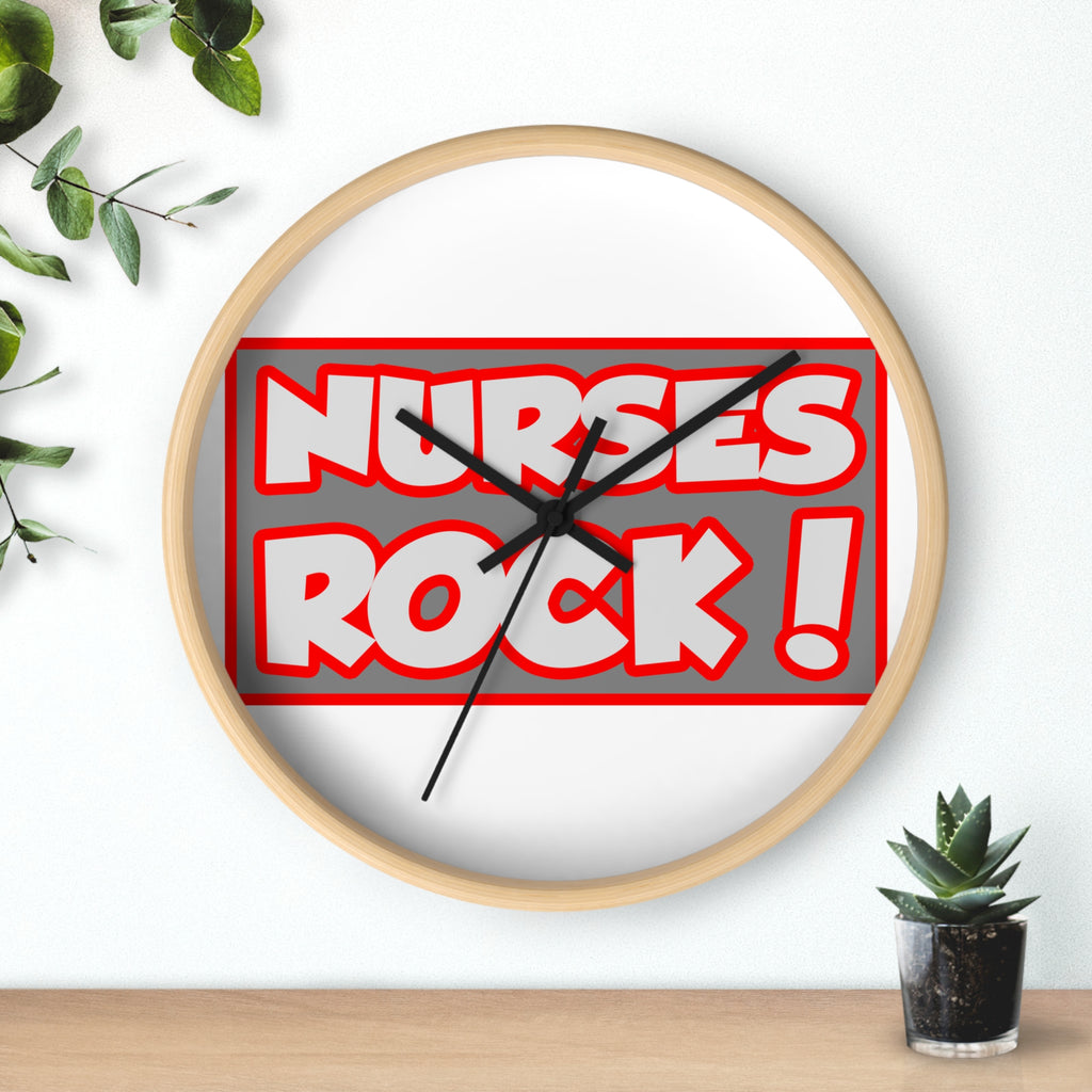 Nurses Rock! - Wall Clock
