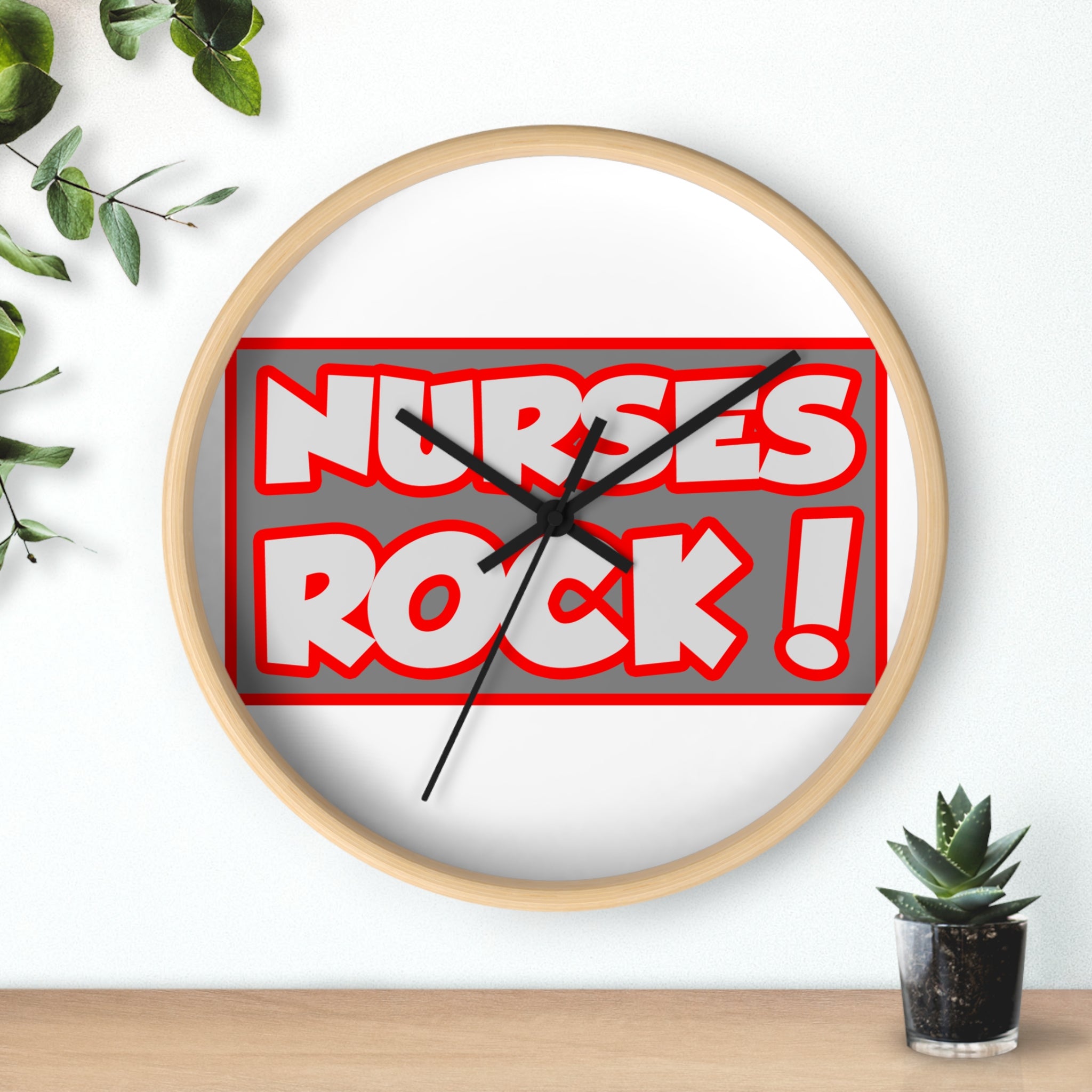 Nurses Rock! - Wall Clock