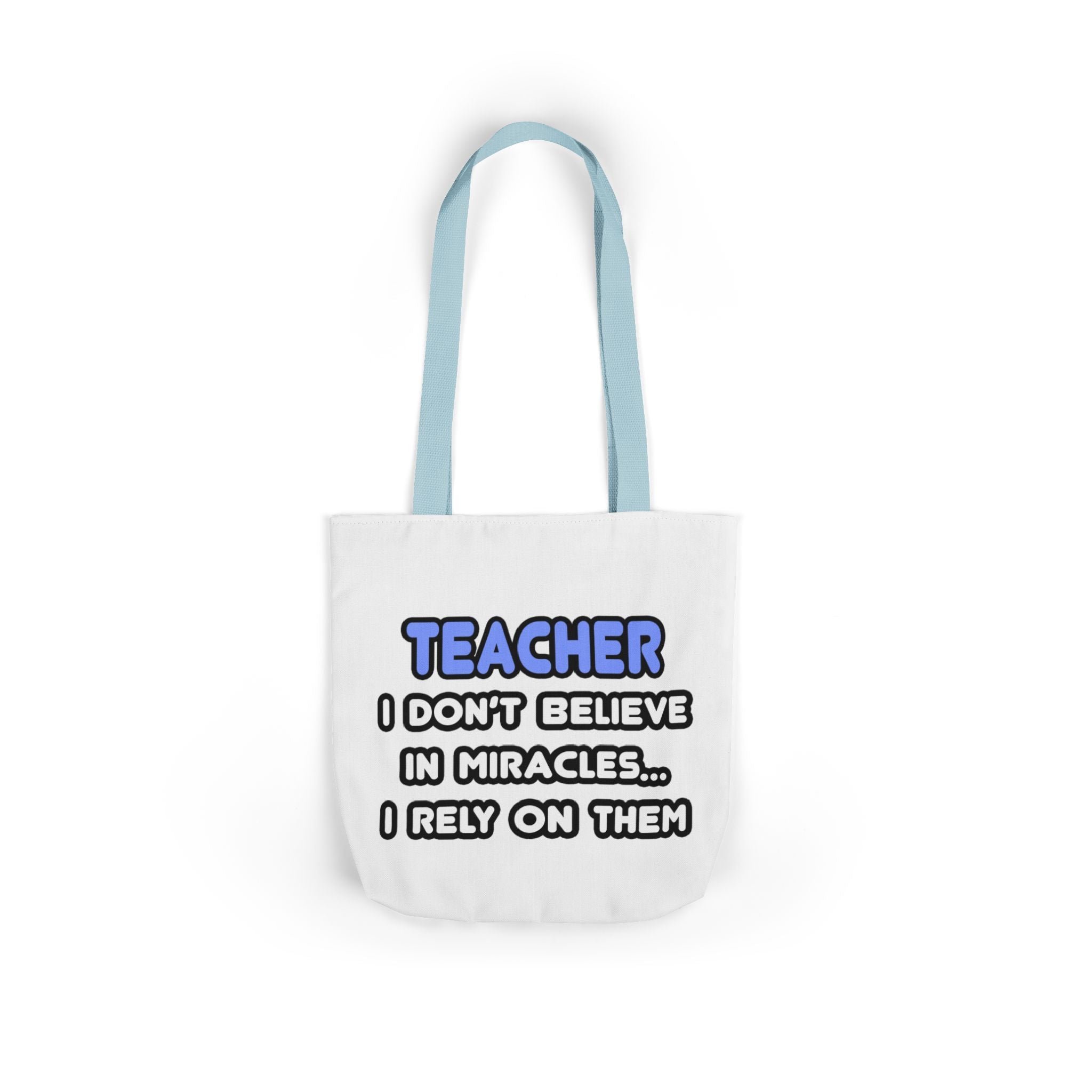Miracles and Teachers - Canvas Tote Bag, 5-Color Straps