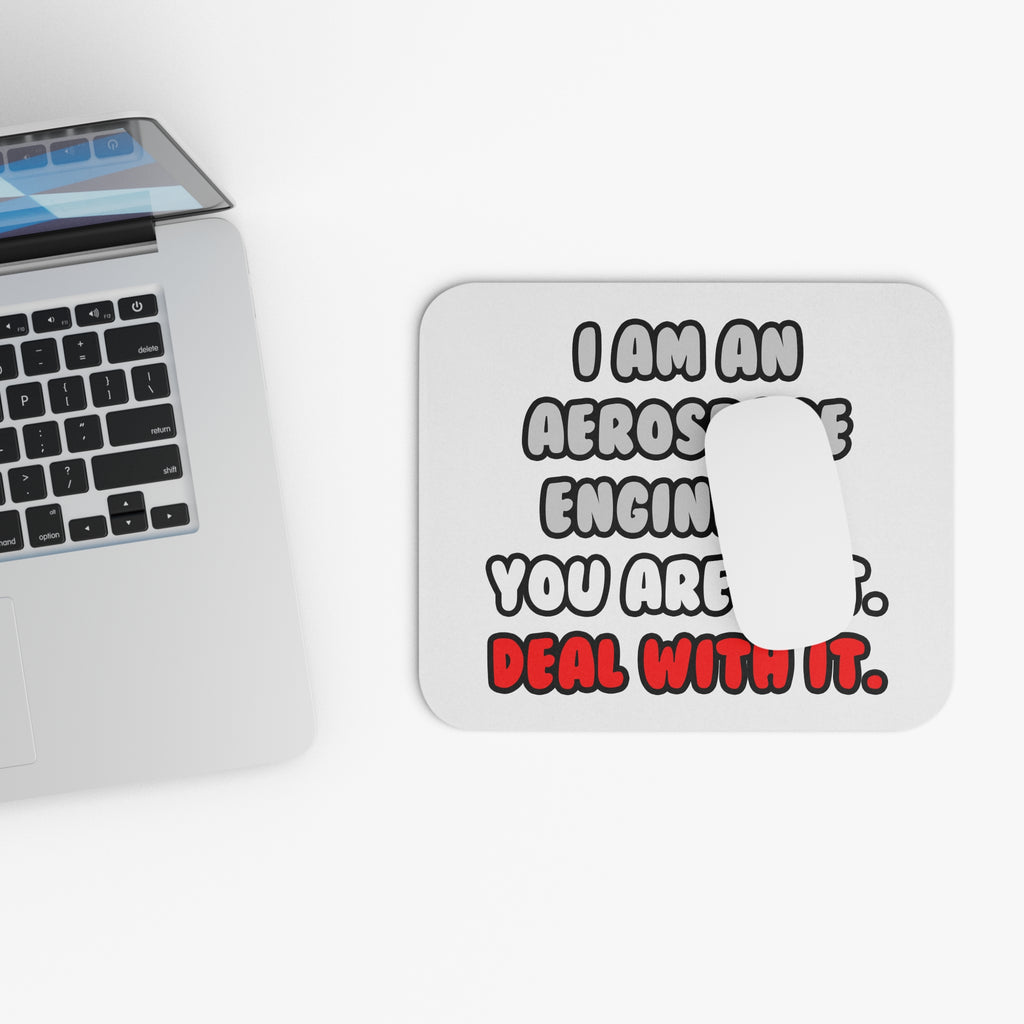 Deal With It ... Funny Aerospace Engineer - Mouse Pad (Rectangle)