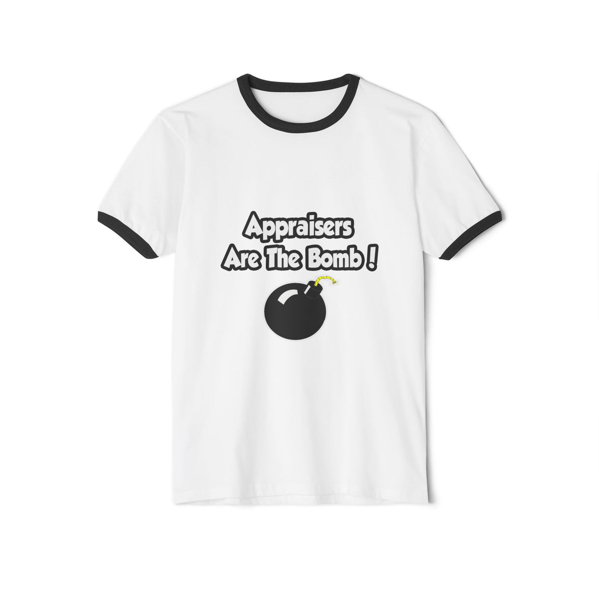 Appraisers Are The Bomb! - Unisex Cotton Ringer T-Shirt