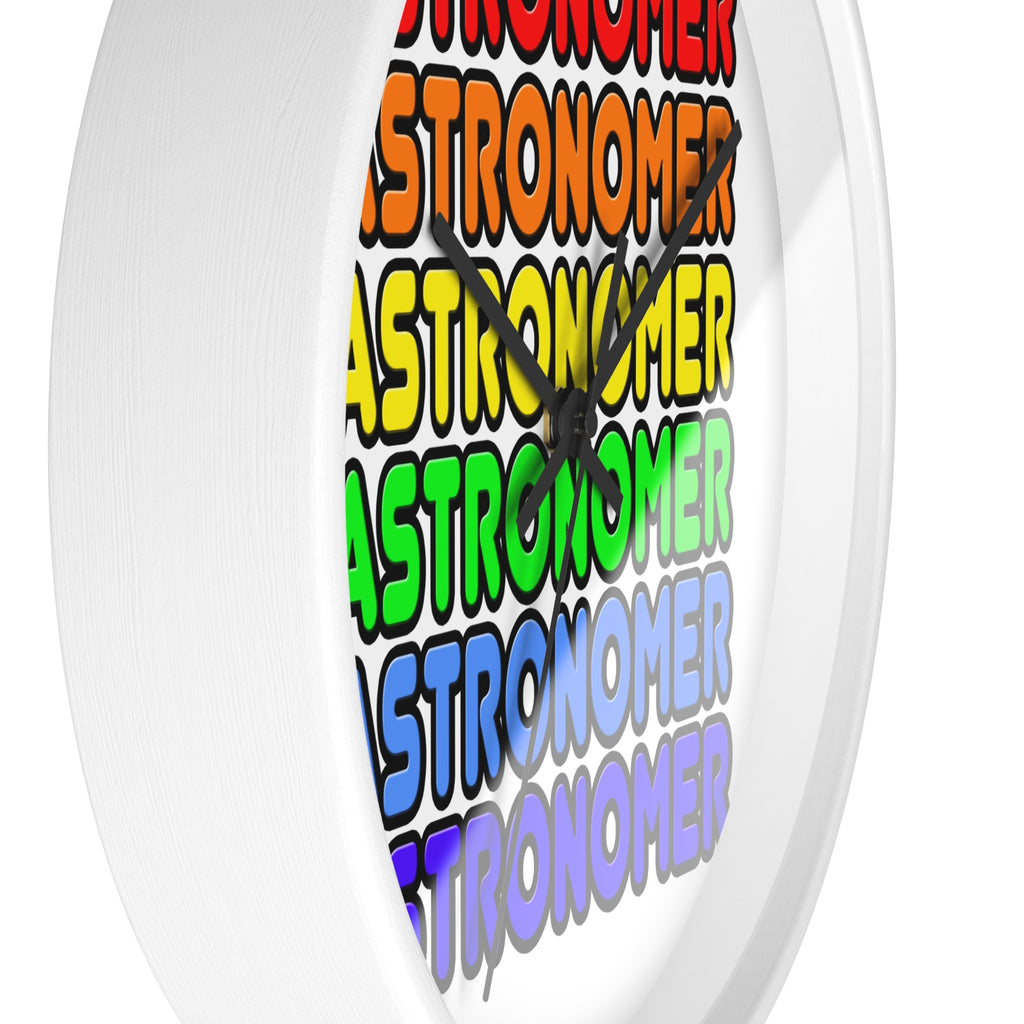Rainbow Astronomer - Wall Clock