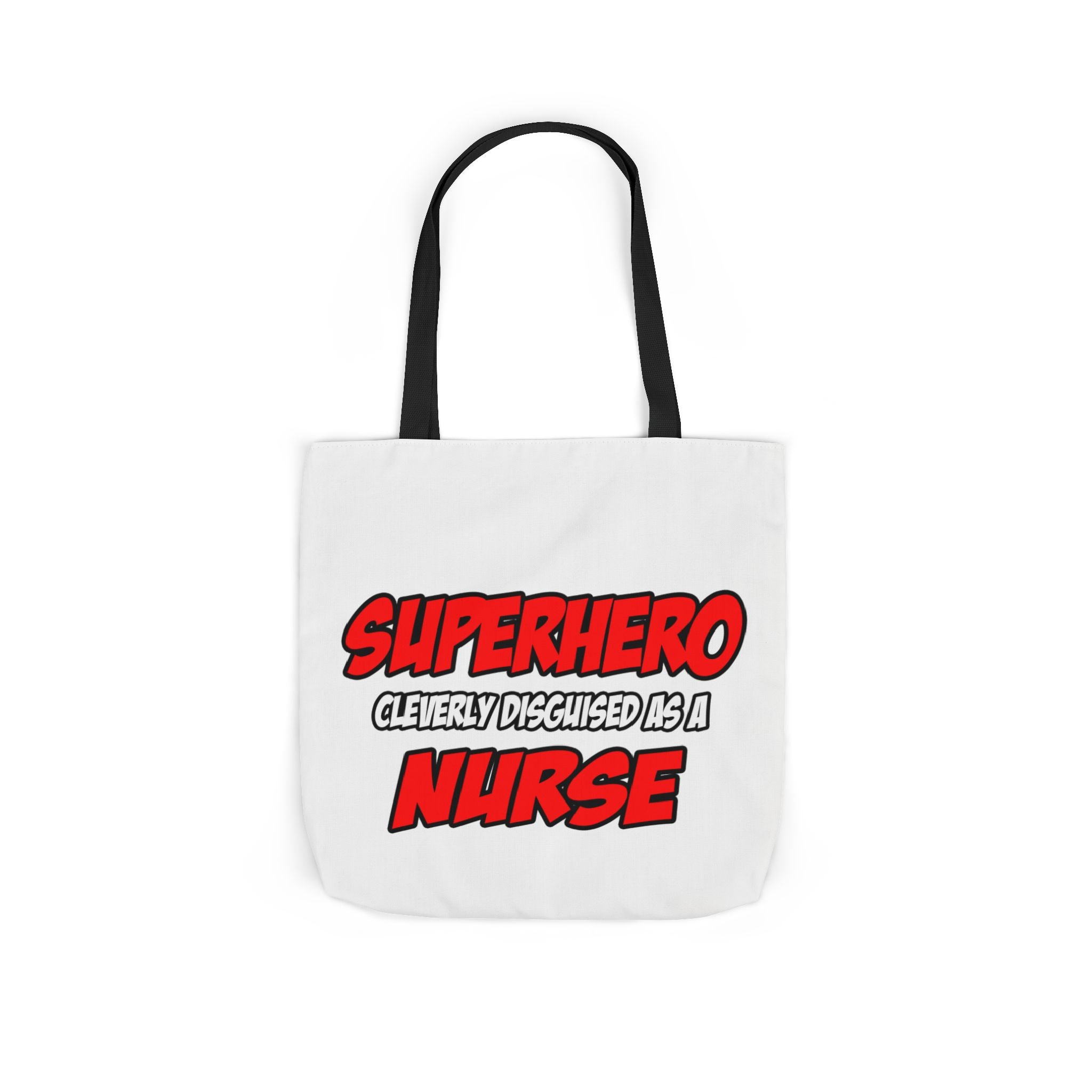 Superhero...Nurse - Canvas Tote Bag, 5-Color Straps