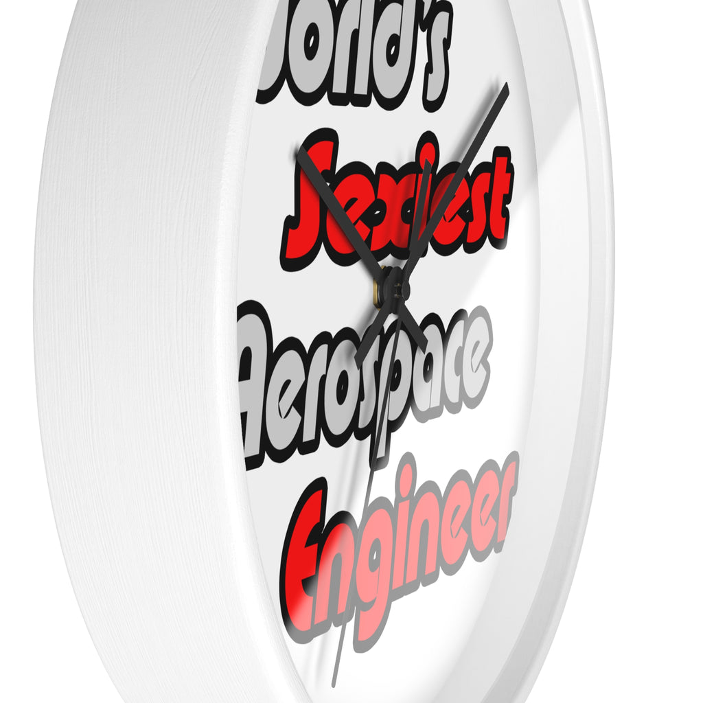 World's Sexiest Aerospace Engineer - Wall Clock