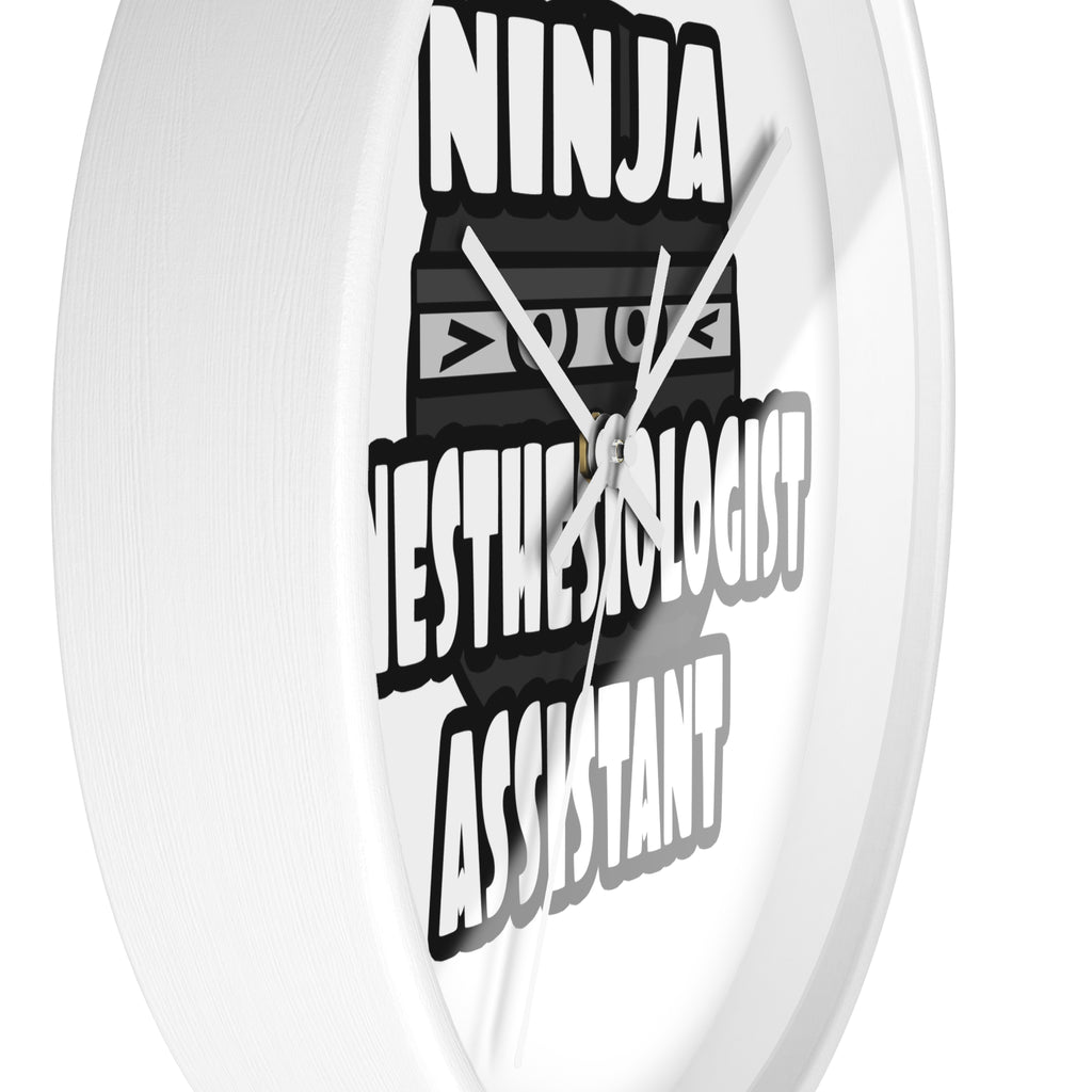Ninja Anesthesiologist Assistant - Wall Clock