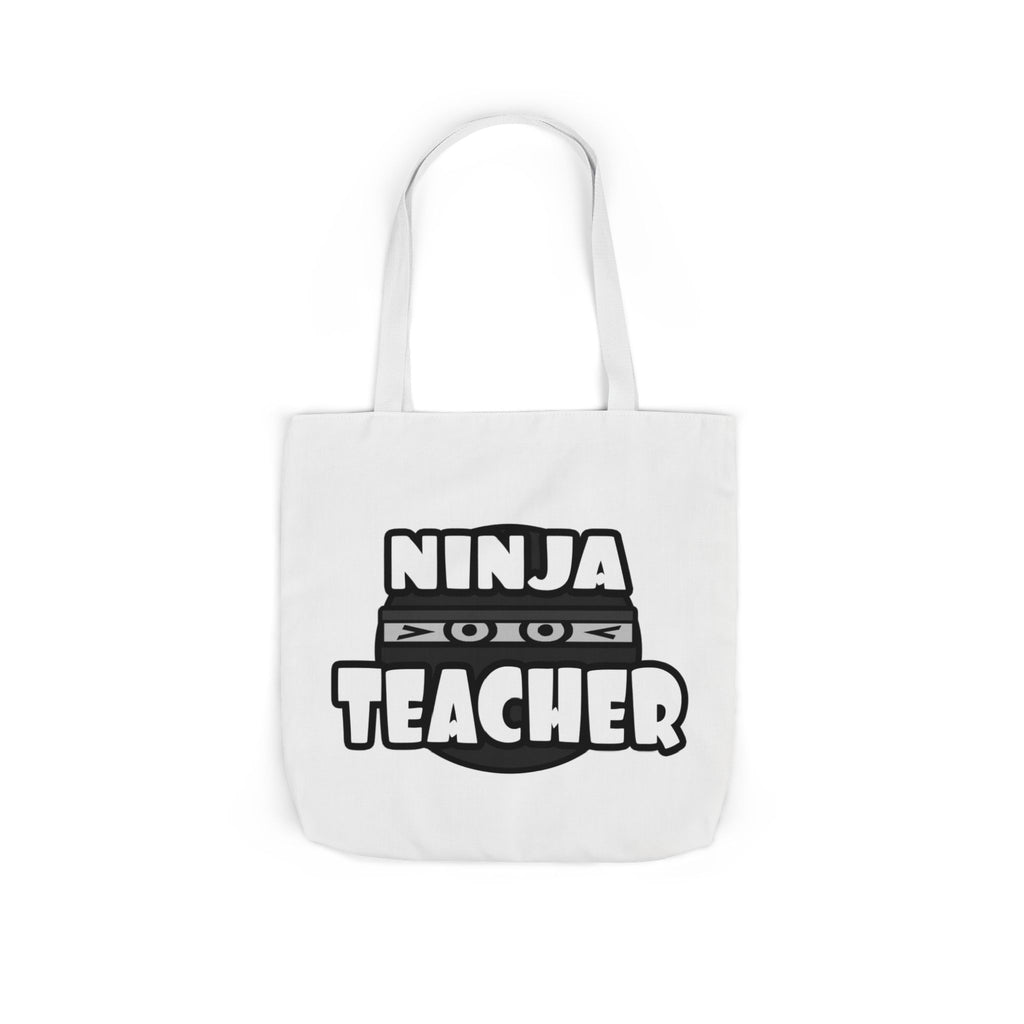 Ninja Teacher - Canvas Tote Bag, 5-Color Straps