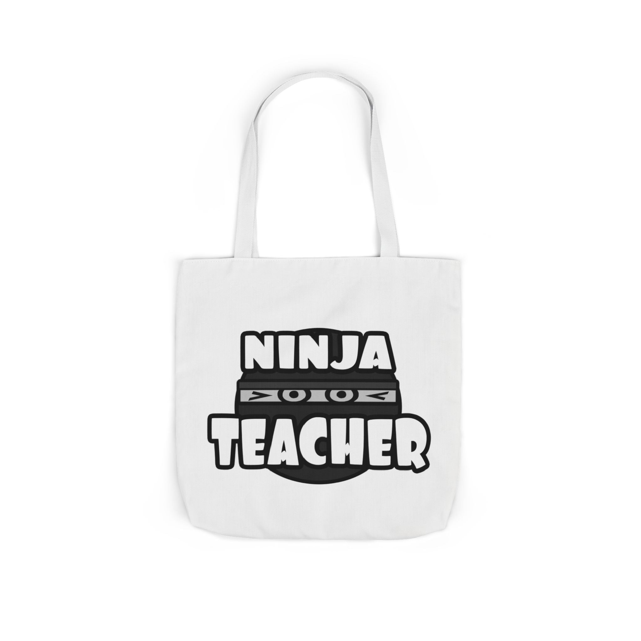Ninja Teacher - Canvas Tote Bag, 5-Color Straps
