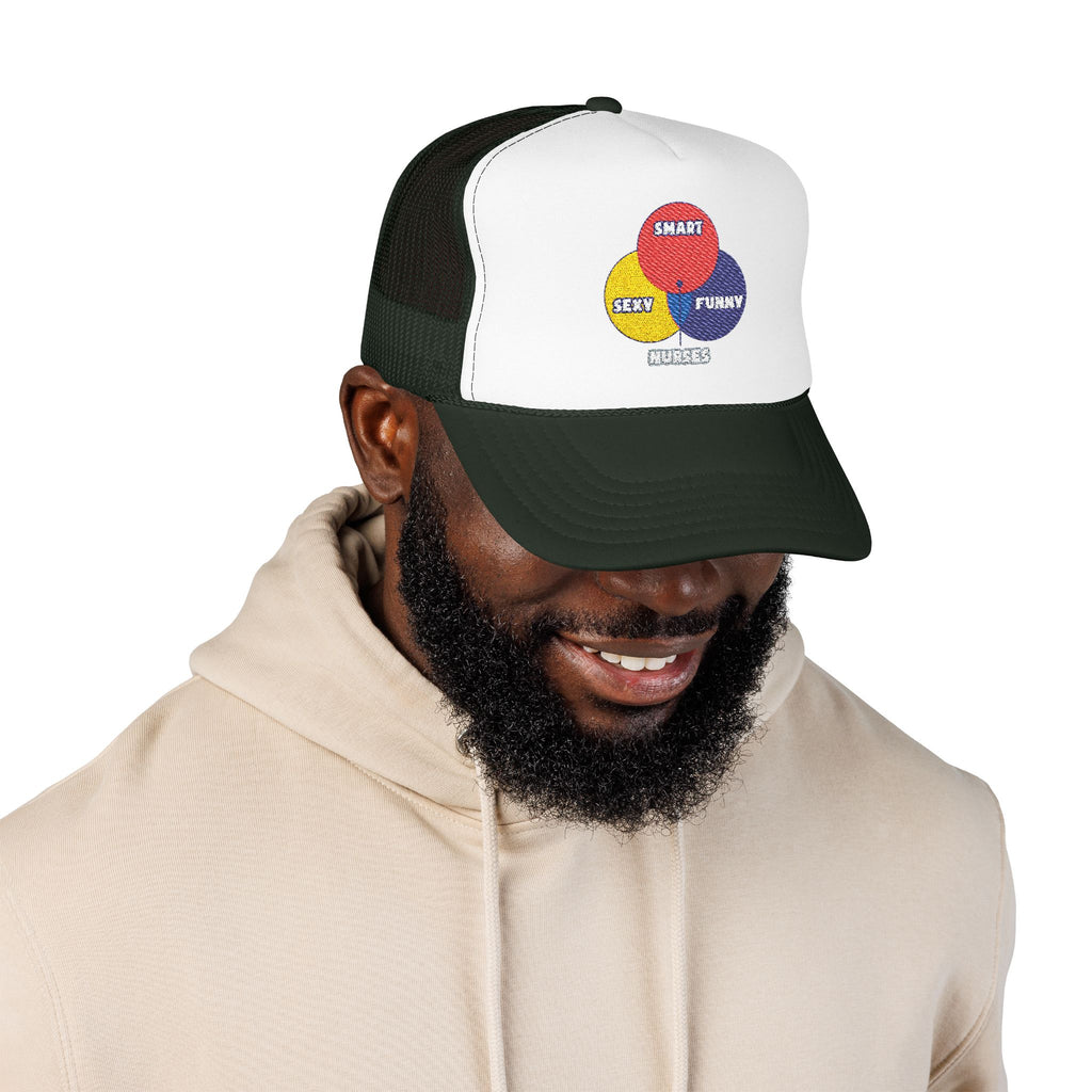 Venn Diagram .. Nurses - Foam Trucker Hat