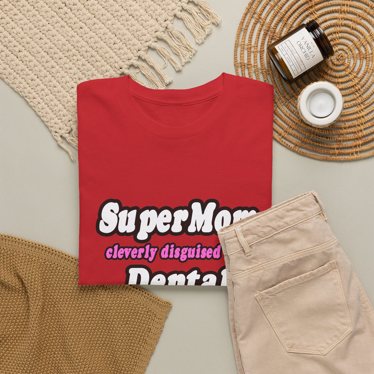 SuperMom...Dental Hygienist - Unisex Heavy Cotton Tee