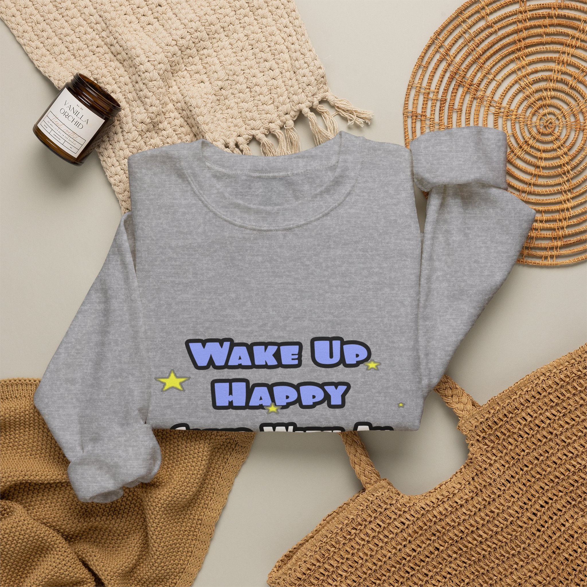 Wake Up Happy .. Sleep With Anesthesiologist Asst - Unisex Heavy Blend™ Crewneck Sweatshirt