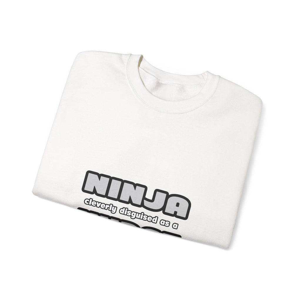 Ninja Cleverly Disguised As A Nurse - Unisex Heavy Blend™ Crewneck Sweatshirt