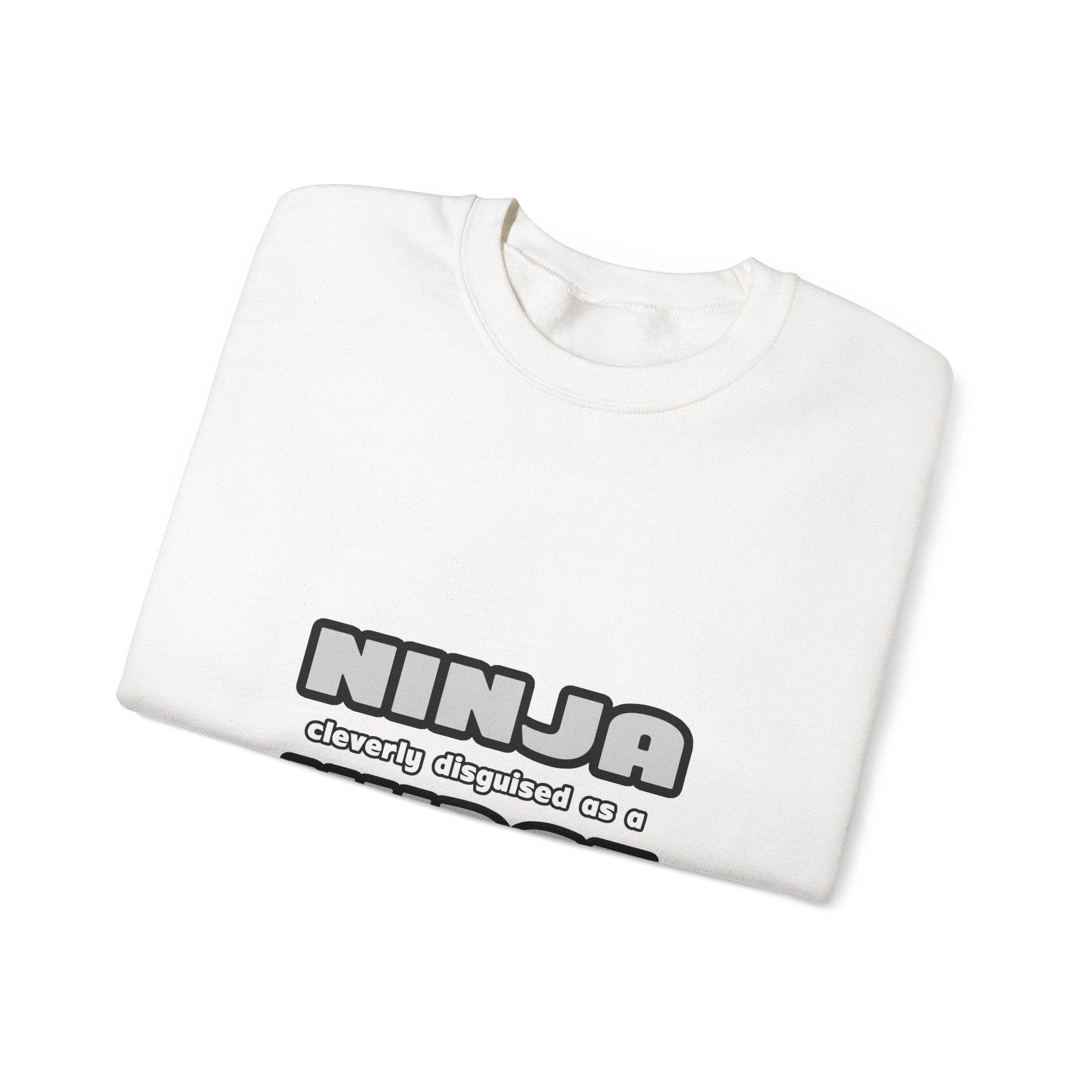 Ninja Cleverly Disguised As A Nurse - Unisex Heavy Blend™ Crewneck Sweatshirt