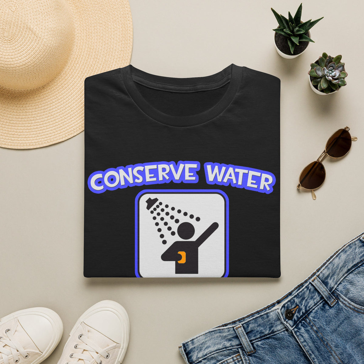 Conserve Water .. Shower With a Acupuncturist - Unisex Softstyle T-Shirt