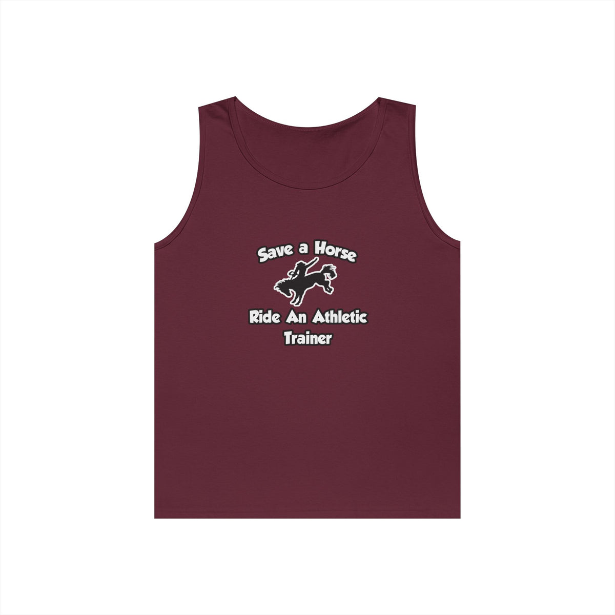 Save a Horse, Ride an Athletic Trainer - Unisex Heavy Cotton Tank Top