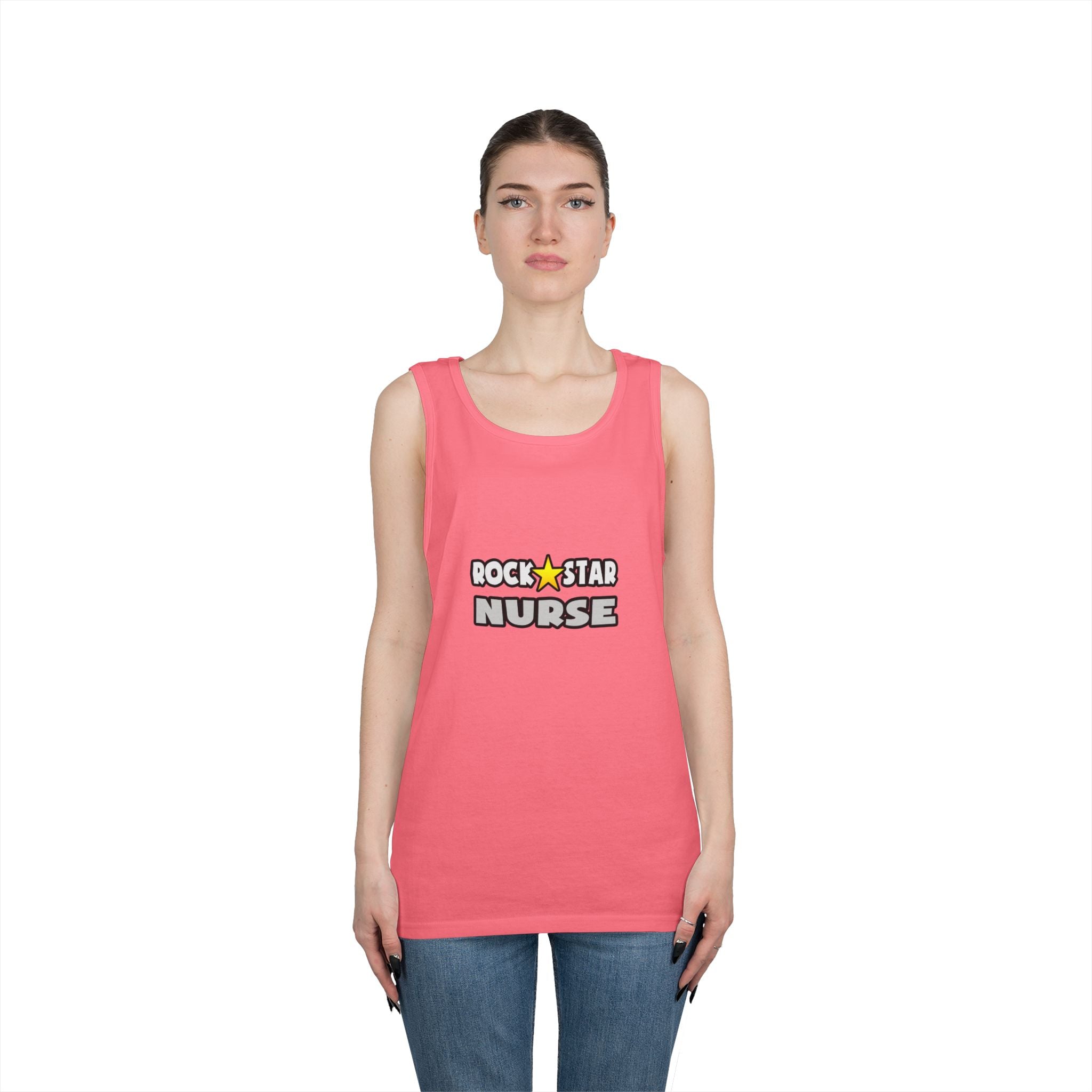 Rock Star Nurse (2) - Unisex Heavy Cotton Tank Top