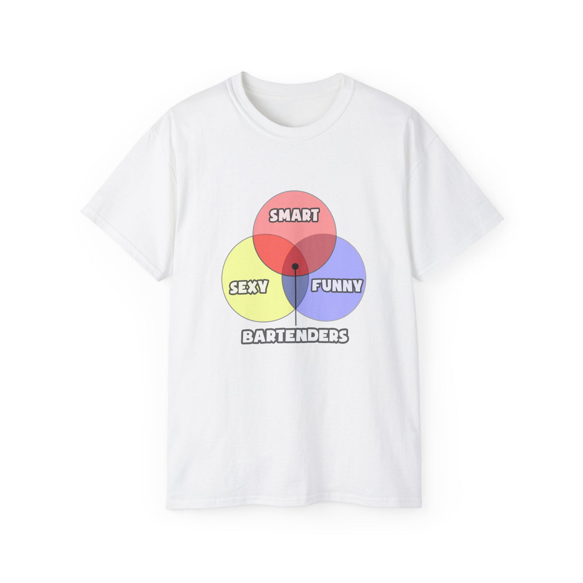Venn Diagram .. Bartenders - Unisex Ultra Cotton Tee