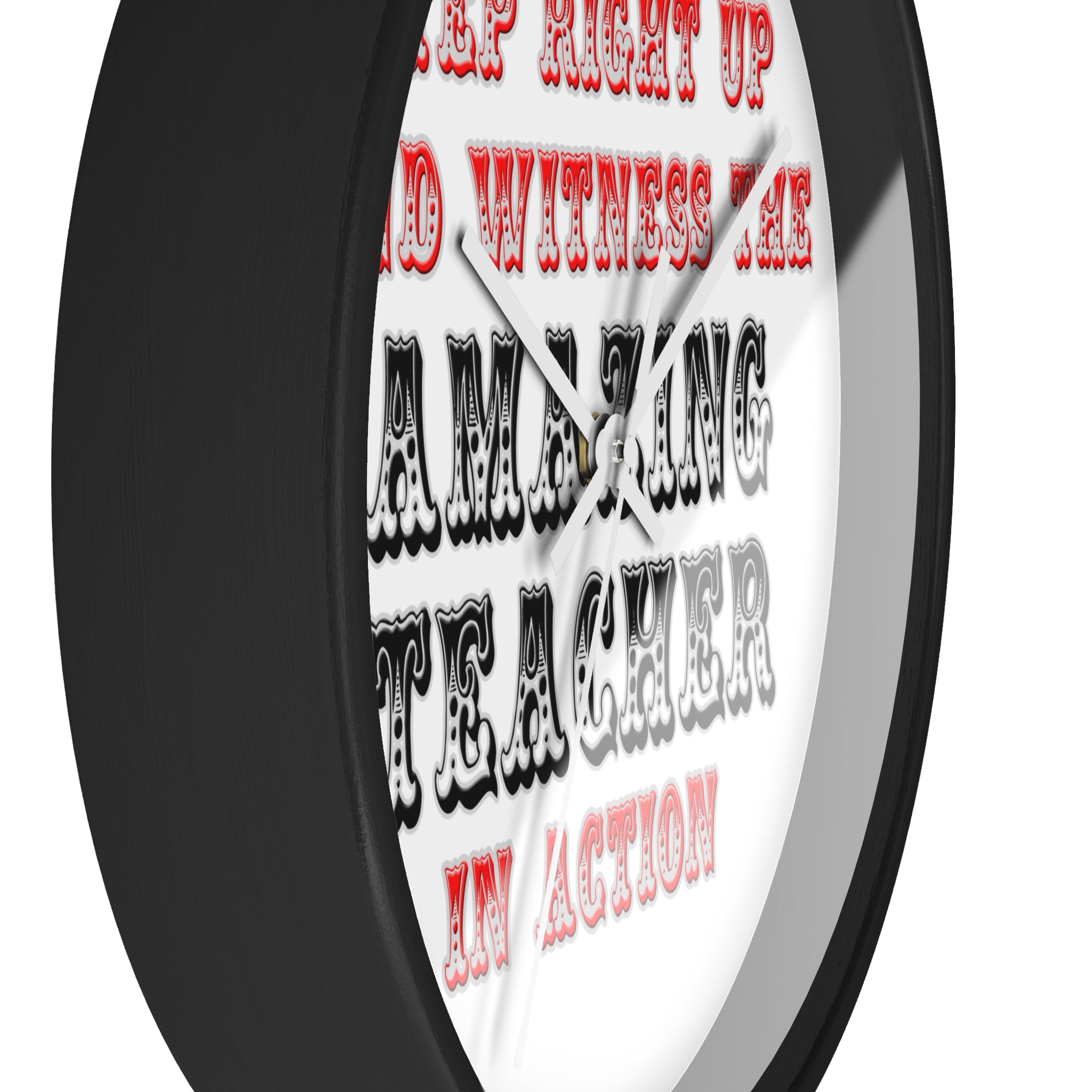 Amazing Teacher In Action - Wall Clock