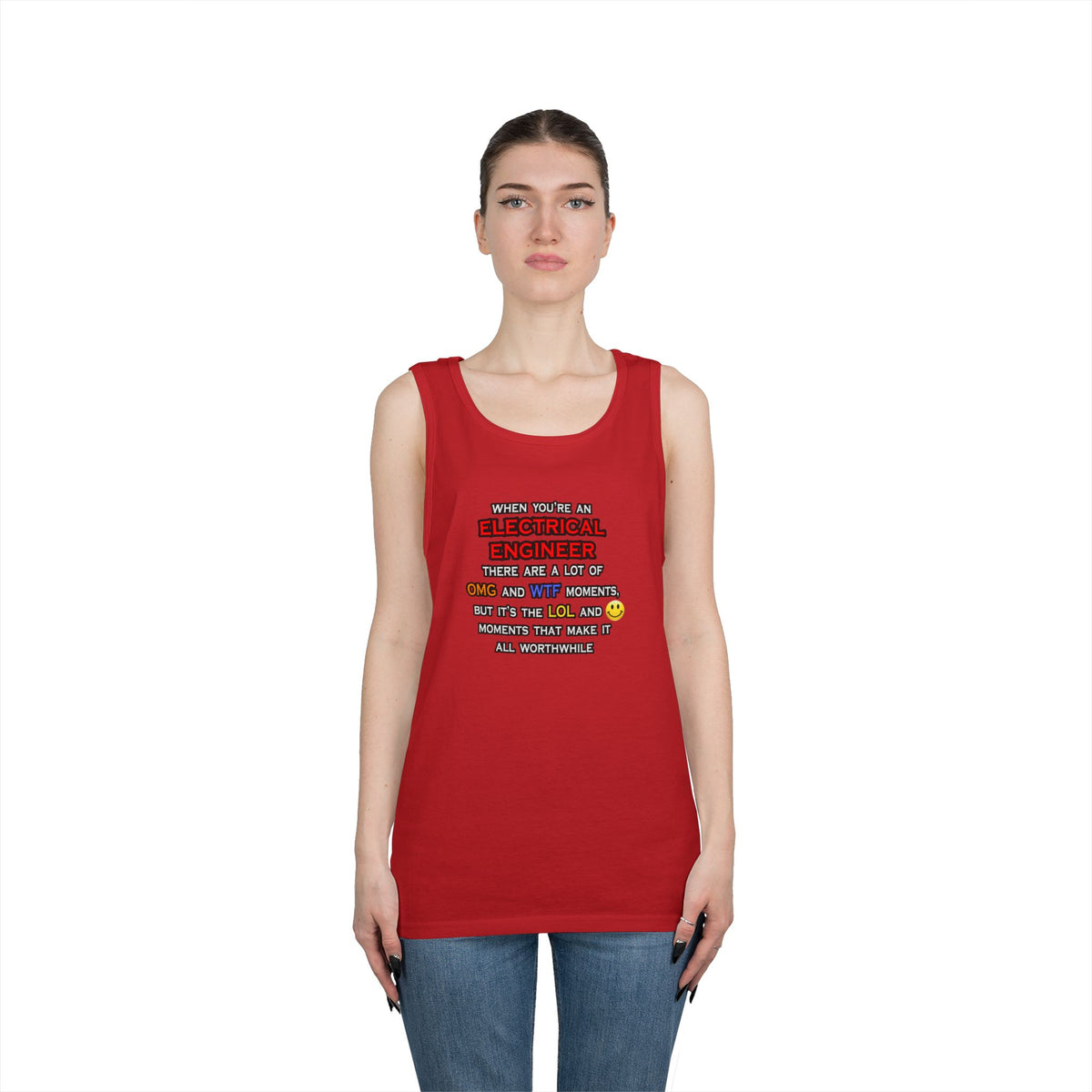 Funny Electrical Engineer ... OMG WTF LOL - Unisex Heavy Cotton Tank Top