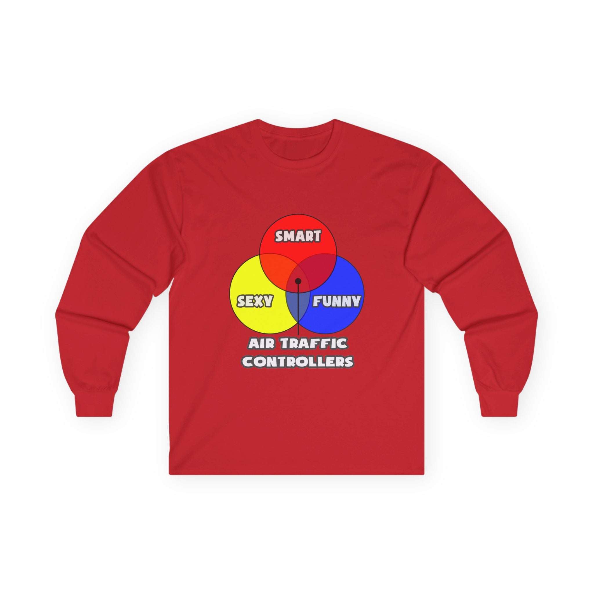 Venn Diagram .. Air Traffic Controllers - Unisex Ultra Cotton Long Sleeve Tee