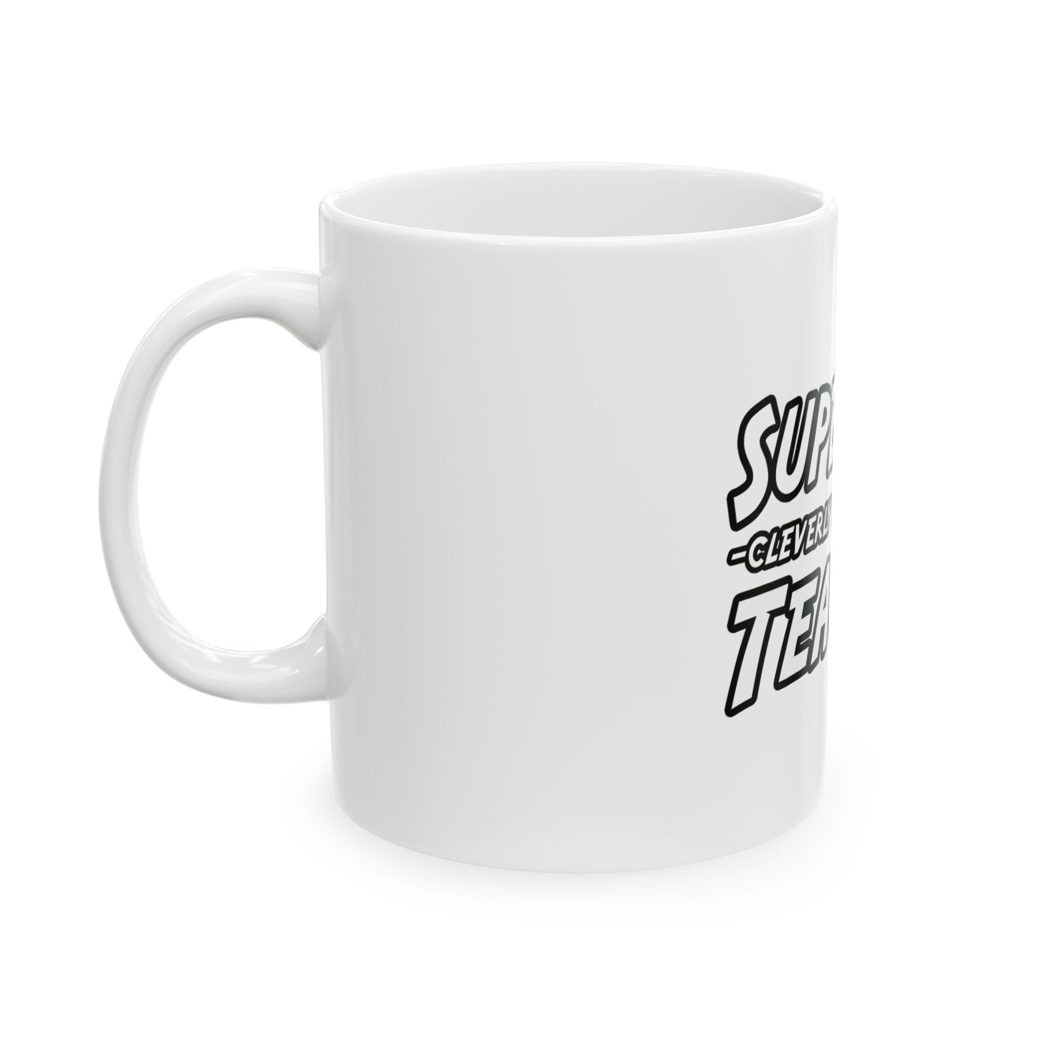 superdad dark teacher - Ceramic Mug, (11oz, 15oz)