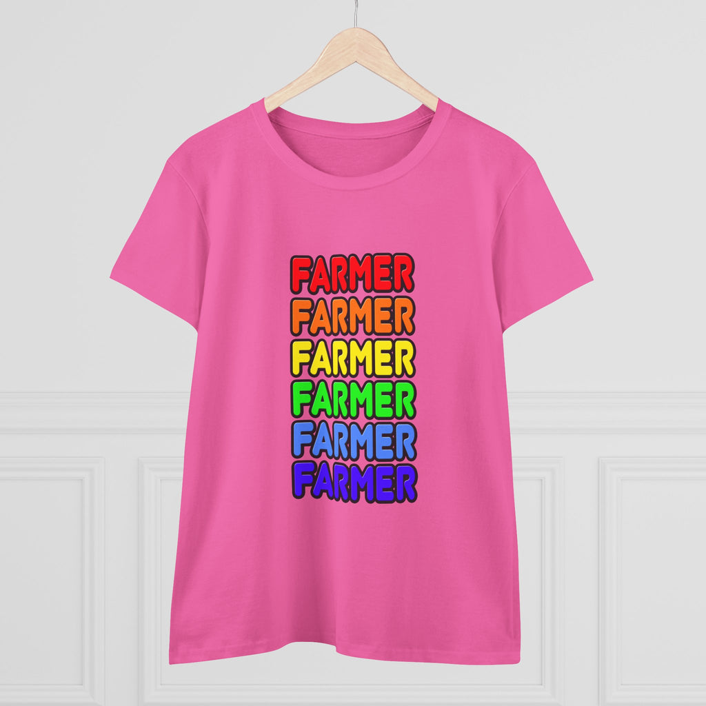 Rainbow Farmer - Women's Midweight Cotton Tee