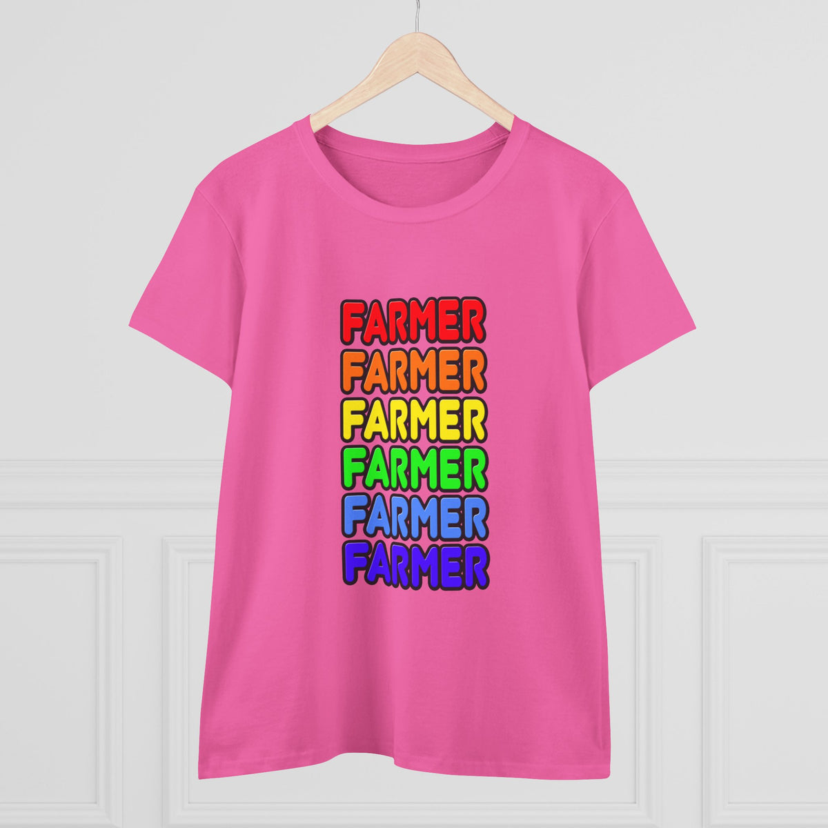 Rainbow Farmer - Women's Midweight Cotton Tee