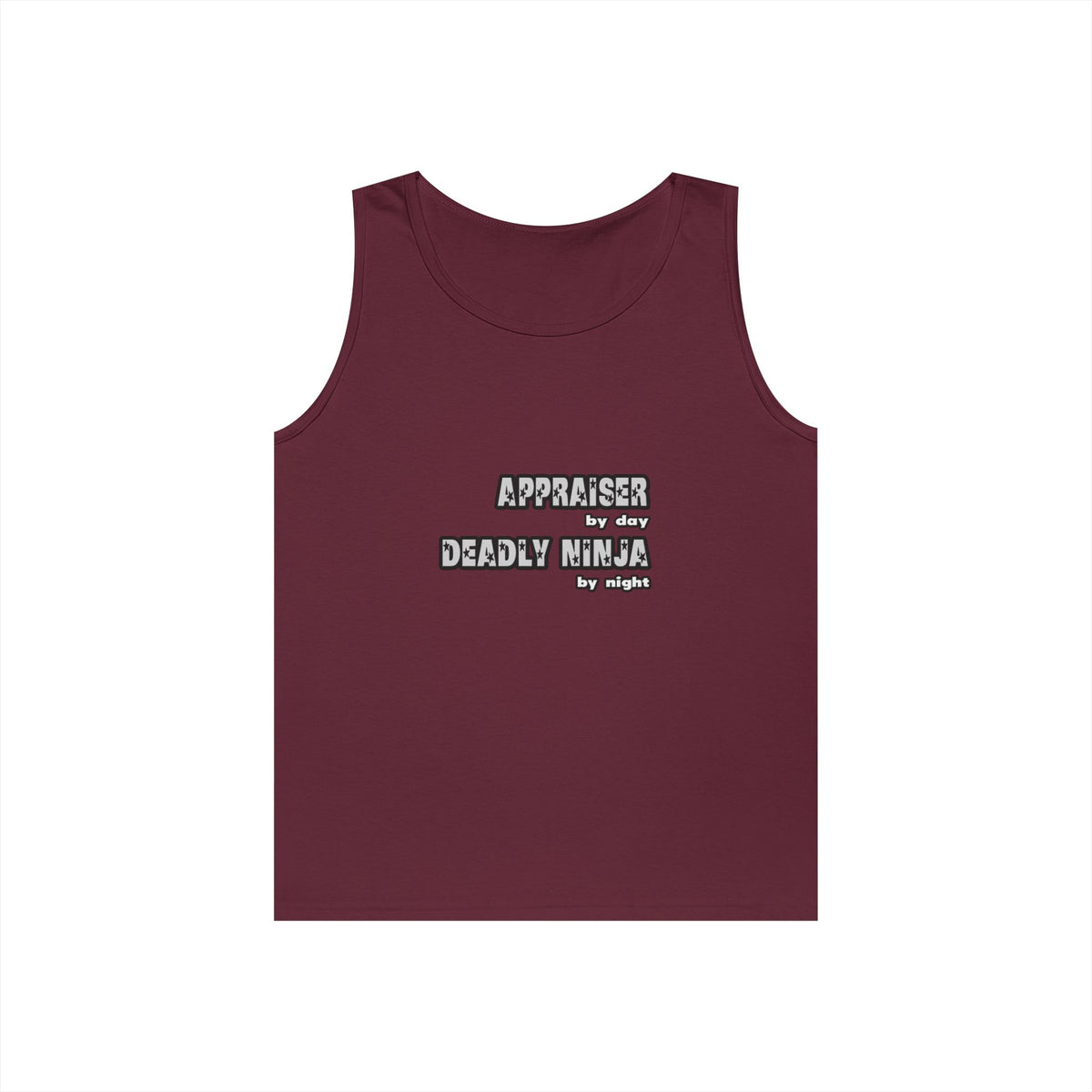 Appraiser By Day...Deadly Ninja By Night - Unisex Heavy Cotton Tank Top