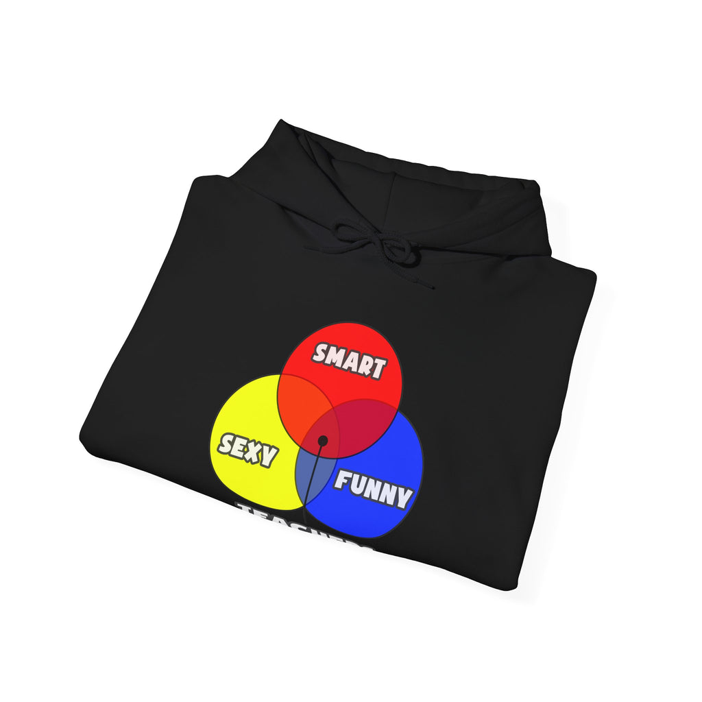 Venn Diagram .. Teachers - Unisex Heavy Blend™ Hooded Sweatshirt