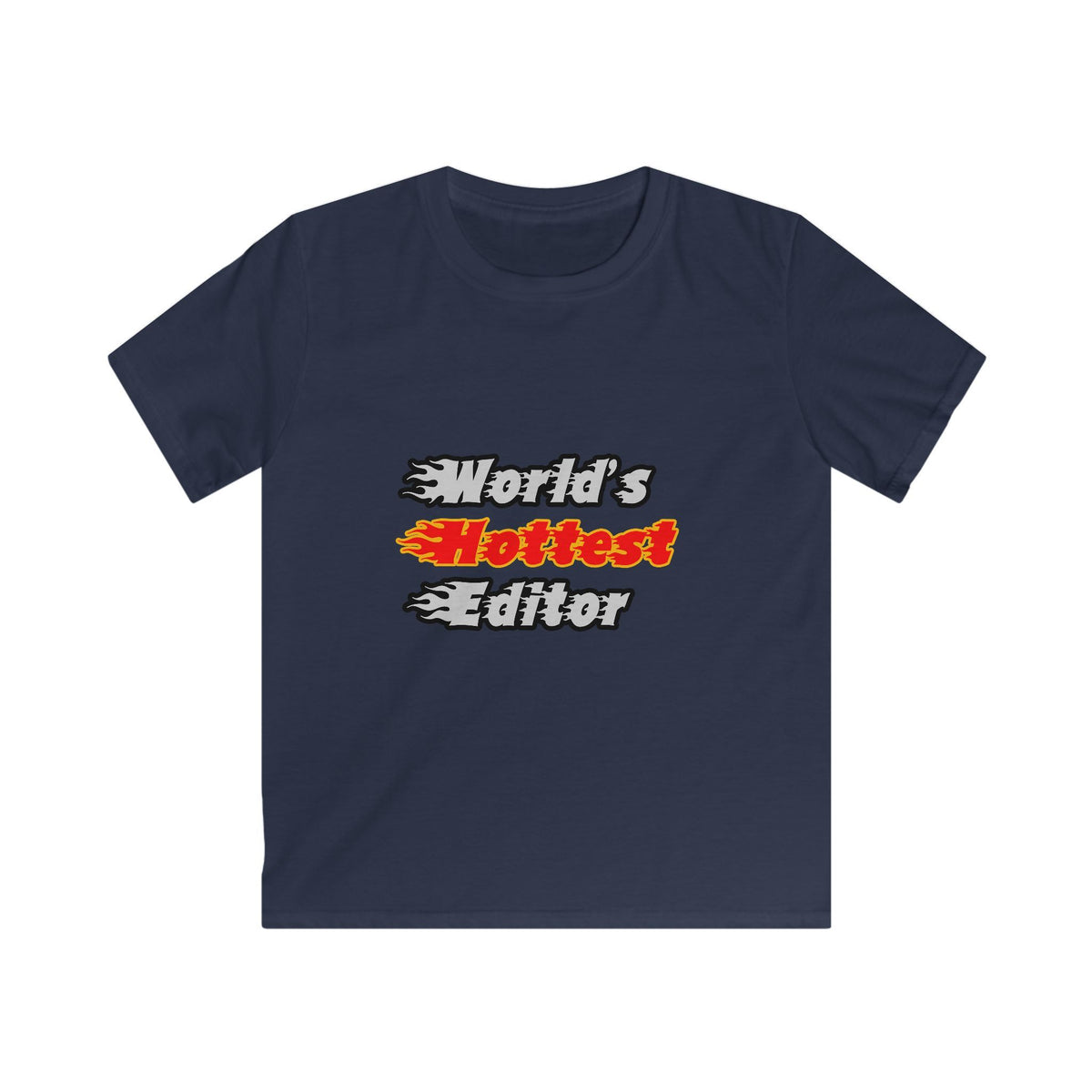 World's Hottest Editor - Kids Softstyle Tee
