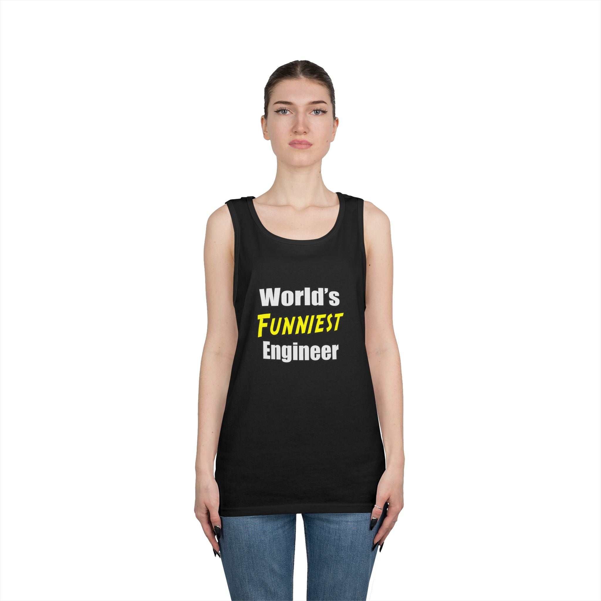 World's Funniest Engineer - Unisex Heavy Cotton Tank Top