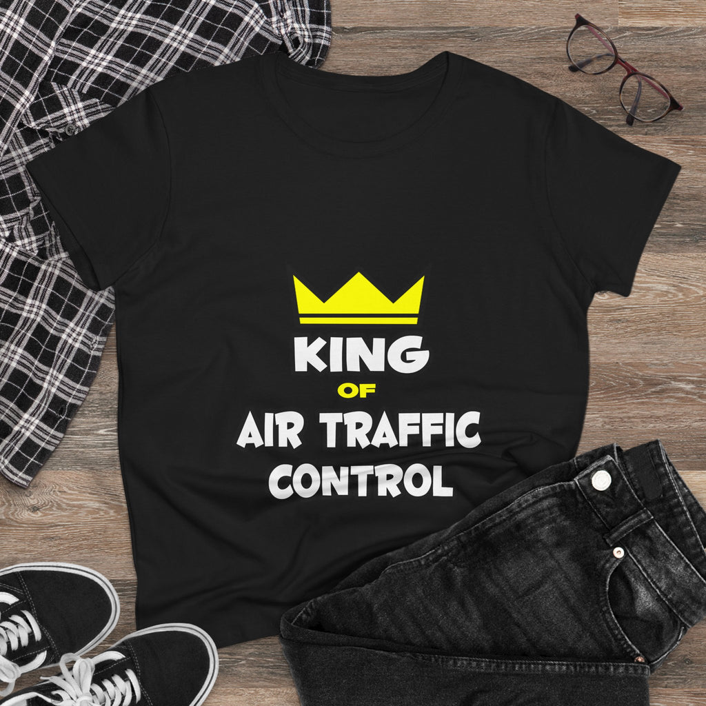 King of Air Traffic Control - Women's Midweight Cotton Tee