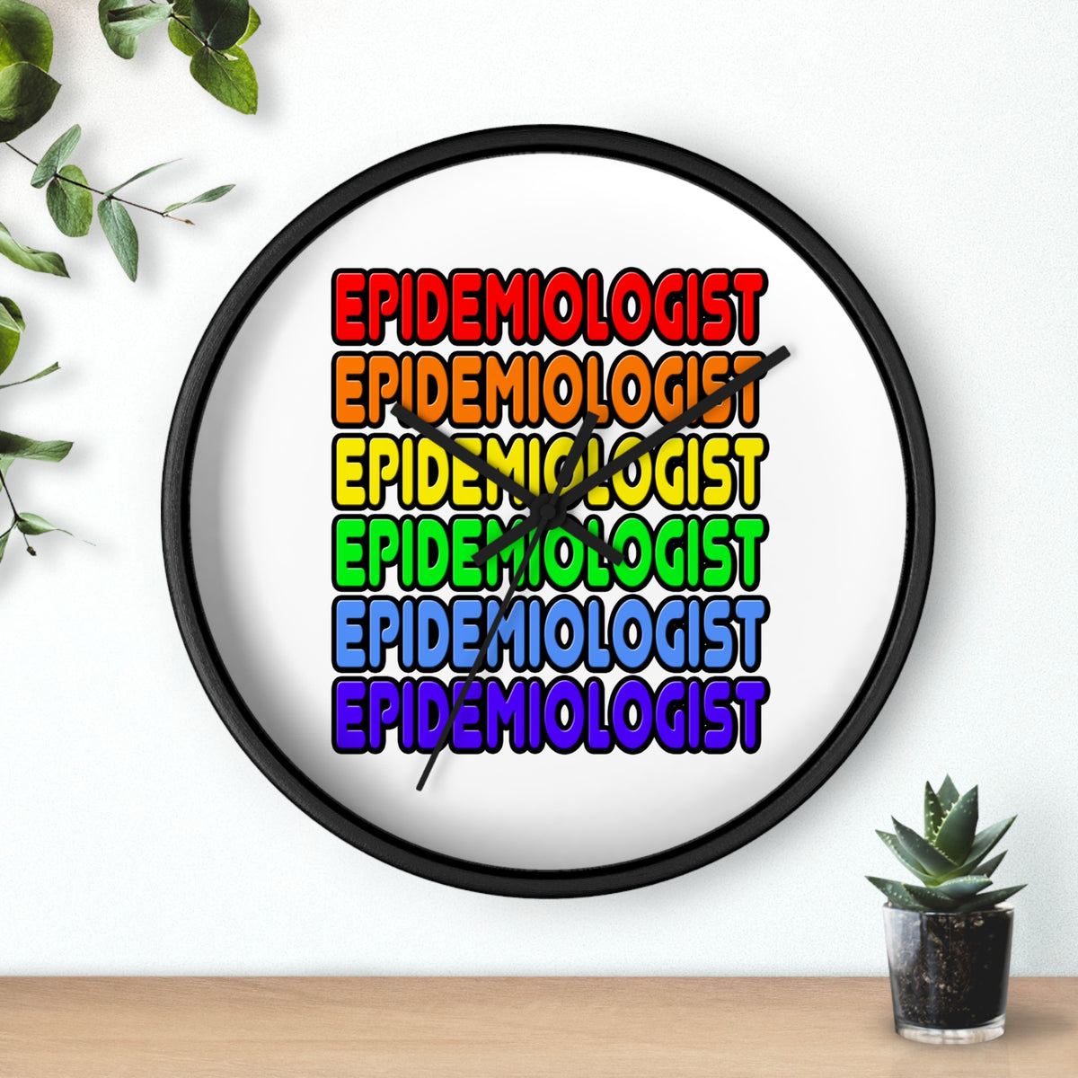 Rainbow Epidemiologist - Wall Clock