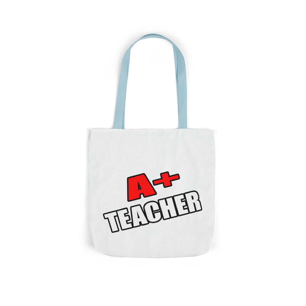 a plus teacher - Canvas Tote Bag, 5-Color Straps