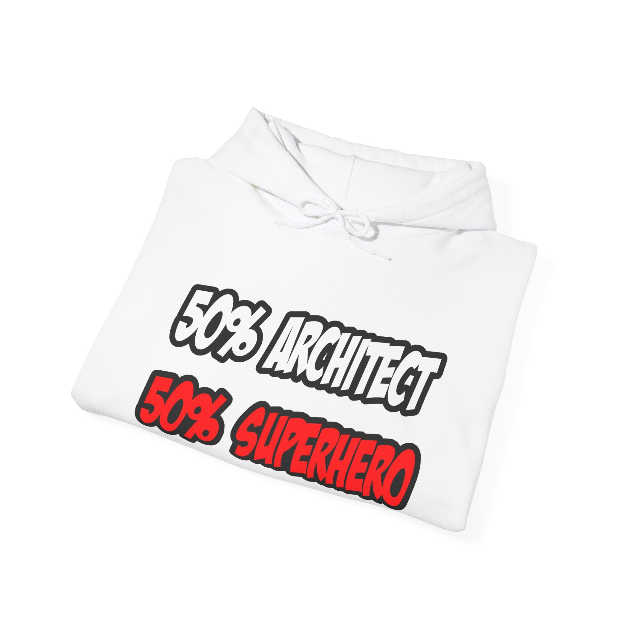 Half Architect...Half Superhero - Unisex Heavy Blend™ Hooded Sweatshirt