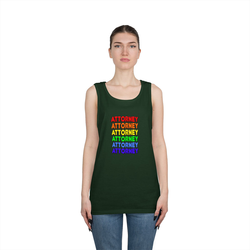 Rainbow Attorney - Unisex Heavy Cotton Tank Top