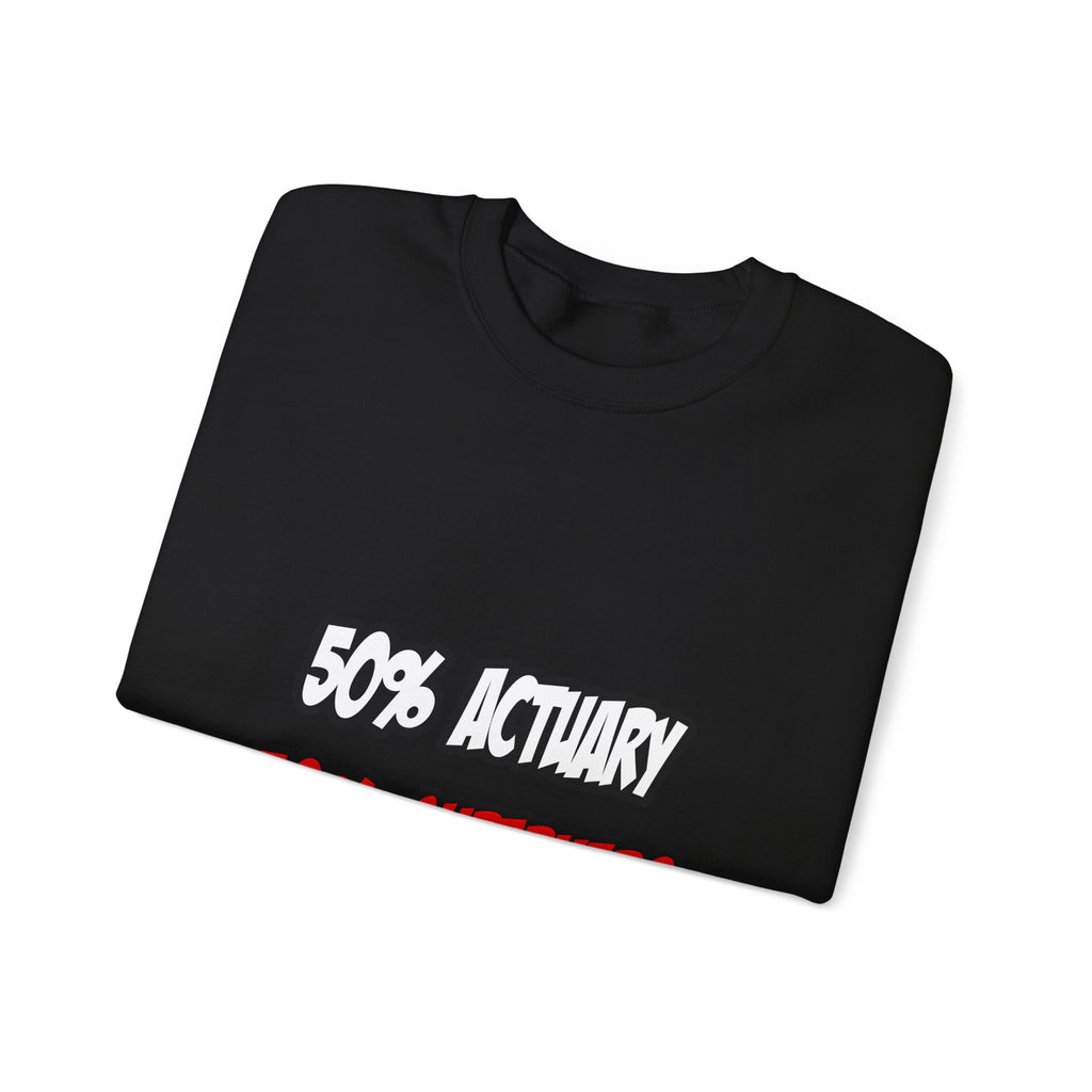 Half Actuary...Half Superhero - Unisex Heavy Blend™ Crewneck Sweatshirt