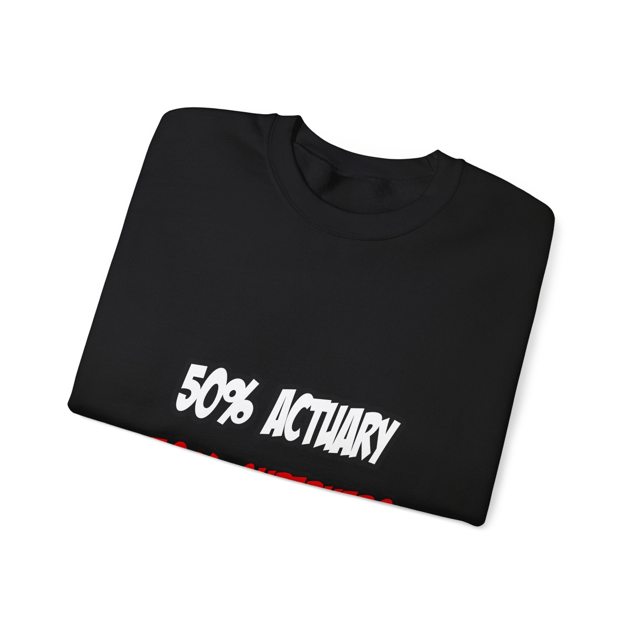 Half Actuary...Half Superhero - Unisex Heavy Blend™ Crewneck Sweatshirt